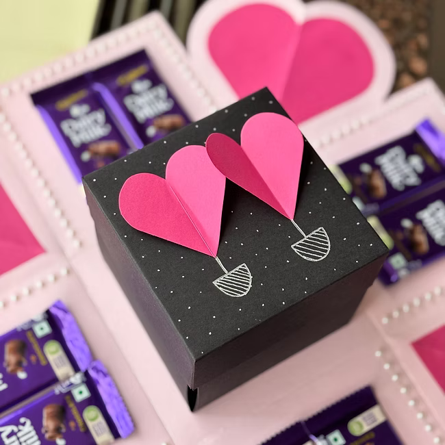 2 layer chocolate explosion box