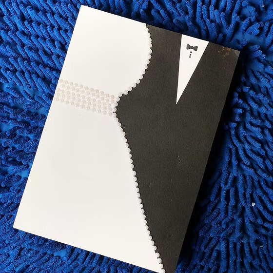 Wedding couple greeting card