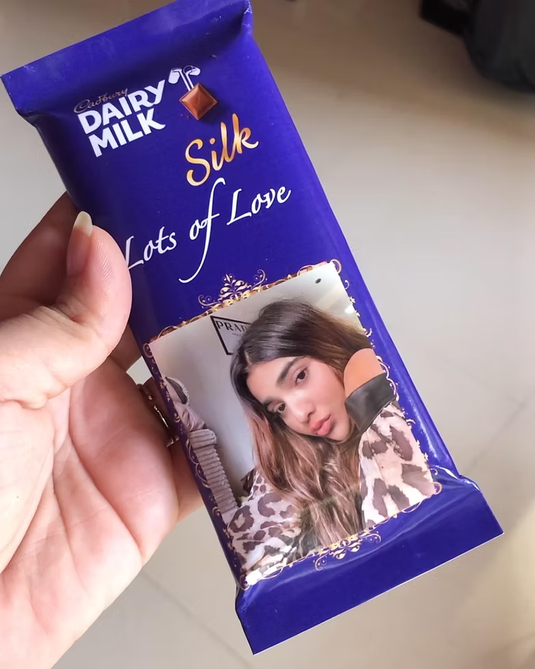 Customised dairy milk silk (small)
