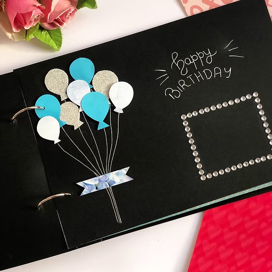 Birthday scrapbook
